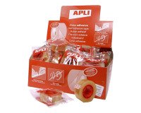 Cinta adhesiva transparente 19 x 33 Apli