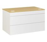 Banque d'accueil basse droite L 120 x H 74 cm - Sunday