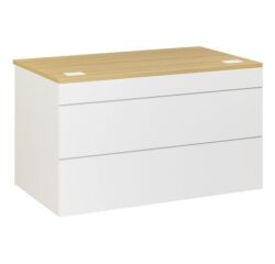 Mostrador bajo recto Quadri An 120 cm Roble