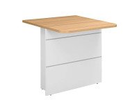 Reception desk low and straight for persons with reduced mobility W 80 cm Quadri