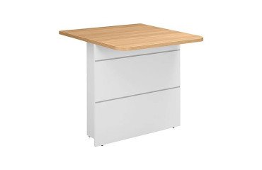 Reception desk low and straight for persons with reduced mobility W 80 cm Quadri