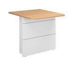 Banque d'accueil basse droite pour personne à mobilité réduite L 80 x H 74 cm - Sunday