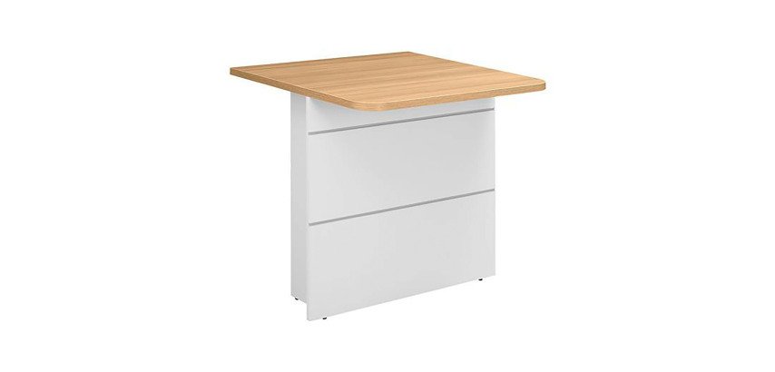 Reception desk low and straight for persons with reduced mobility W 80 cm Quadri