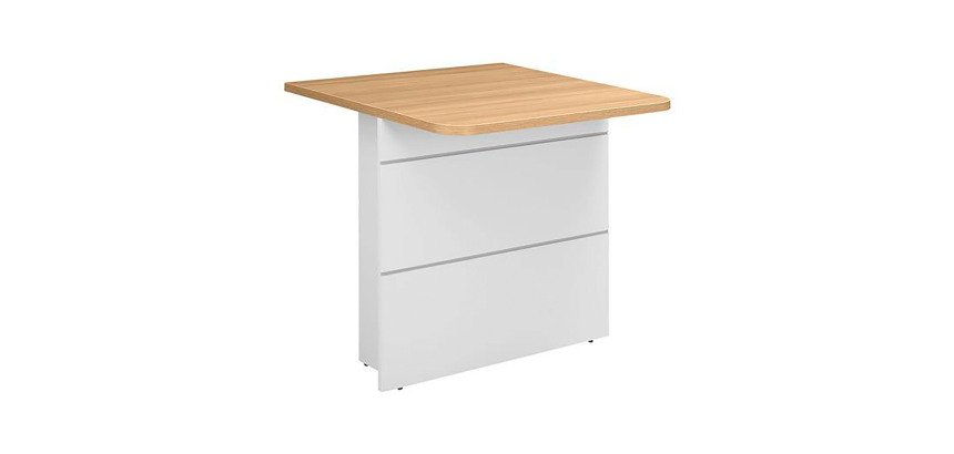 Banque d'accueil basse droite pour personne à mobilité réduite L 80 x H 74 cm - Sunday