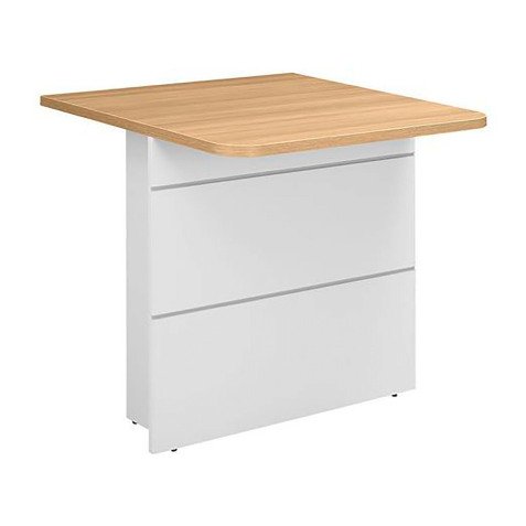 Banque d'accueil basse droite pour personnes à mobilité réduite L 80 Quadri