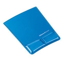 Alfombrilla reposamuñecas antibacteriano Fellowes azul vivo