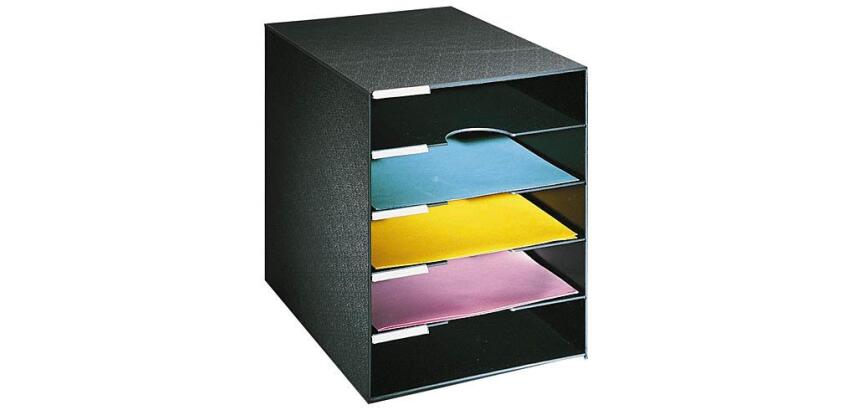 Trieur 5 cases noir