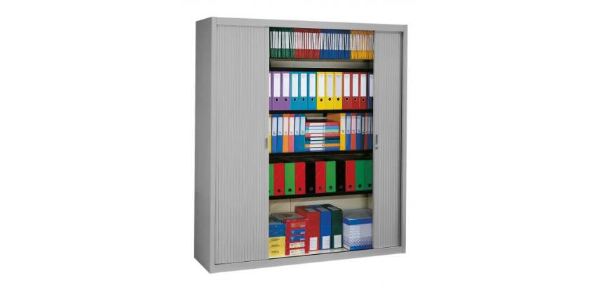Armoire haute à rideaux démontables Largeurs spécifiques 200 x 180 cm aluminium