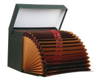 Caja Transferencia tamaño Folio doble fondo con clasificador acordeón alfanumérico