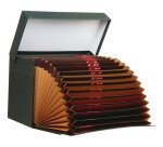 Caja Transferencia tamaño Folio doble fondo con clasificador acordeón alfanumérico