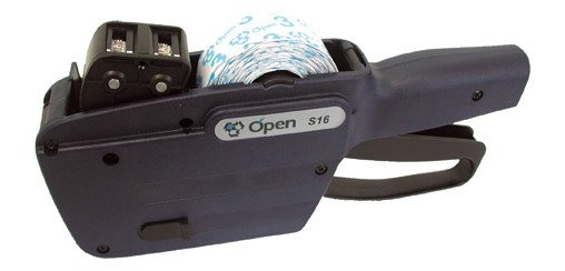 Etiquetadora numérica Open S16 2 líneas 16 dígitos, etiquetas 26 x16 mm