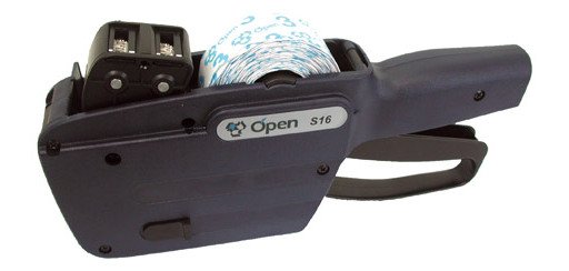 Etiquetadora numérica Open S16 2 líneas 16 dígitos, etiquetas 26 x16 mm