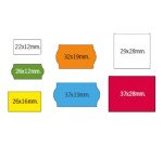 Caja de 40 rollos de 1200 Etiquetas Blancas removible 26 x 16 mm