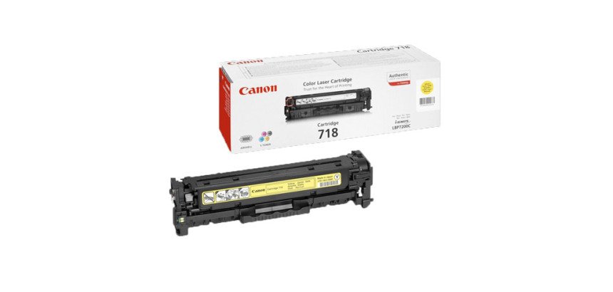 Canon 718 tóners originales separados (cian, magenta o amarillo) de capacidad estándar (2900 páginas)