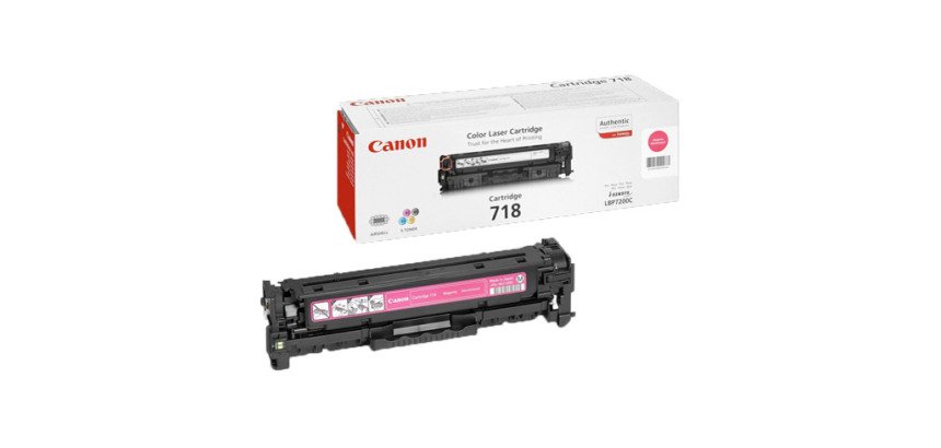 Toner Canon 718 couleurs séparées pour imprimante laser