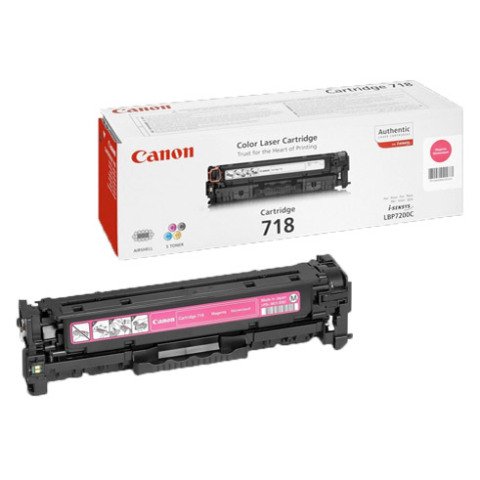 Canon 718 tóner original magenta de capacidad estándar (2900 páginas)