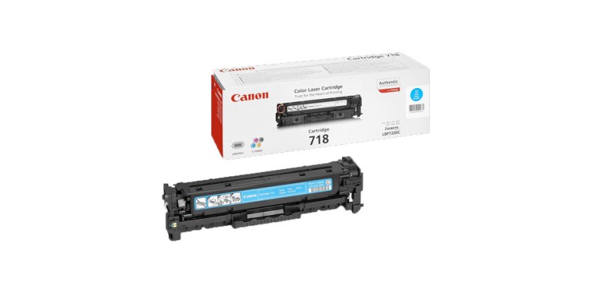 Toner Canon 718 couleurs séparées pour imprimante laser