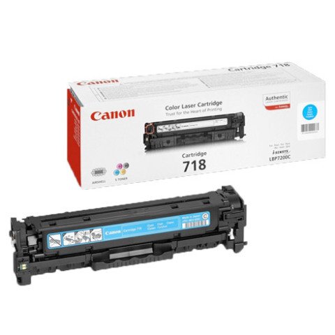Canon 718 tóner original cian de capacidad estándar (2900 páginas)