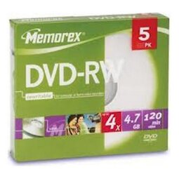 Pack 5 DVD-RW Verbatim