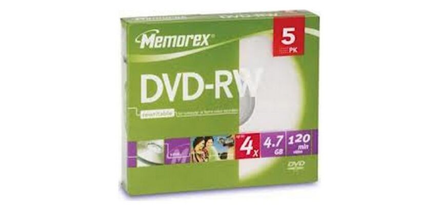 Pack 5 DVD-RW Verbatim