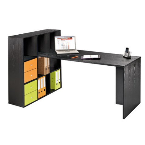 Worktable and biblicase Biblioffice 9 compartments