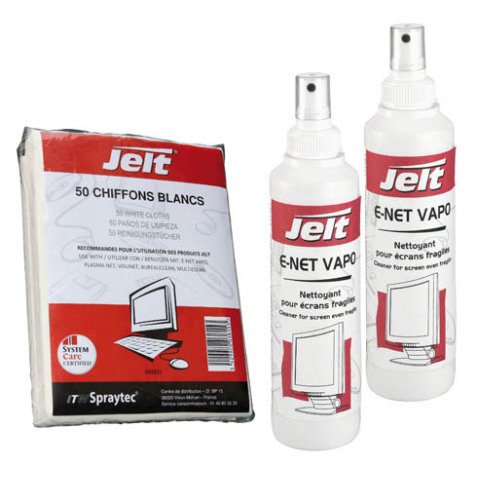 Pack de 2 vaporisateurs E-net + chiffons pour écrans