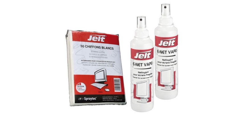 Pack de 2 vaporisateurs E-net + chiffons pour écrans