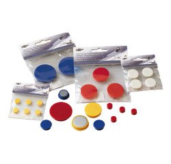 Blister de 4 Imanes Redondos 20 mm Blanco