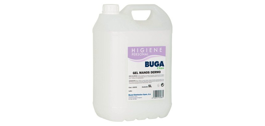 Gel dermoprotector Buga - Garrafa 5l