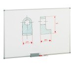 Pizarra lacada Faibo marco aluminio