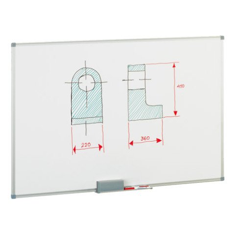 Pizarra lacada Faibo marco aluminio 60 x 90 cm