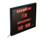Horloge grand format à date digitale