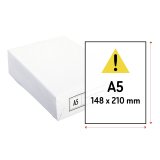 Papel A5 blanco 80 g Ecocopy Cuartilla - paquete de 500 hojas