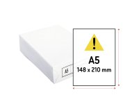 Papel A5 blanco 80 g Ecocopy Cuartilla - paquete de 500 hojas