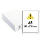 Papel A5 blanco 80 g Ecocopy Cuartilla - paquete de 500 hojas