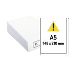 Papel A5 blanco 80 g Ecocopy Cuartilla - paquete de 500 hojas