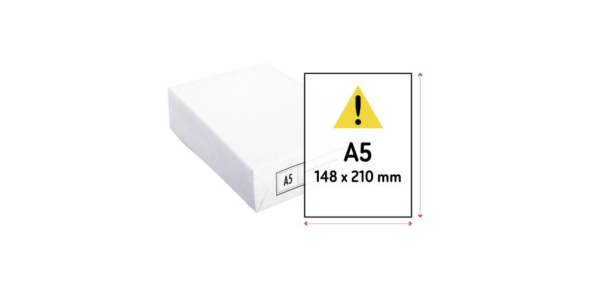 Papel A5 blanco 80 g Ecocopy Cuartilla - paquete de 500 hojas