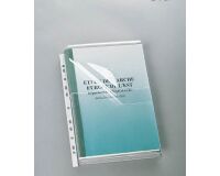 Fundas multitaladro Elba A4 con fuelle PVC 300 micras Paquete de 10