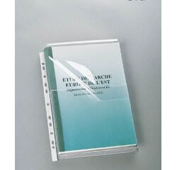 Fundas multitaladro Elba A4 con fuelle PVC 300 micras Paquete de 10