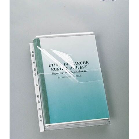 Fundas multitaladro Elba A4 con fuelle PVC 300 micras Paquete de 10