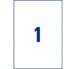 Etiquetas transparentes láser 210x297 mm Avery L7567