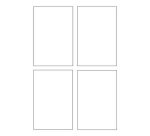 Carte de correspondance Avery Quick and Clean 82 x 128 mm - 260gr - blanche - Pochette de 100