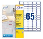 Etiquette jet d'encre 38,1 x 21,2 mm Avery J8551-25 transparente - Pochette de 1625