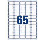 Etiquette jet d'encre 38,1 x 21,2 mm Avery J8551-25 transparente - Pochette de 1625