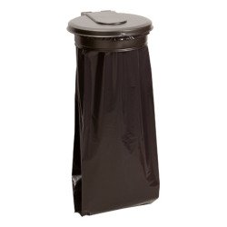 Garbage bag holder for wall 110 liters Rossignol Ecollecto lid dark grey