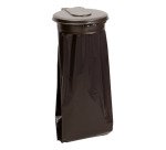 Support de sacs poubelles mural 110 litres Rossignol Ecollecto couvercle gris foncé