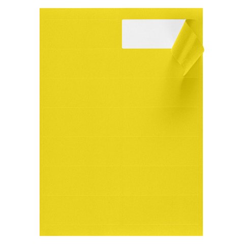 Etiqueta para inkjet y láser 99 x 38,1 mm color vivo - Caja de 1400 amarillo