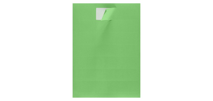 Pack of 2100 coloured labels, 63.5 x 38.1 cm