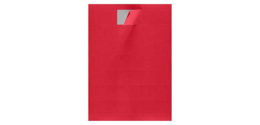 Box von 2100 Etiketten farbig 63,5 x 38,1 mm