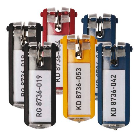 Bag of 6 label holders KEYCLIP for a cabinet with keys of Durable 